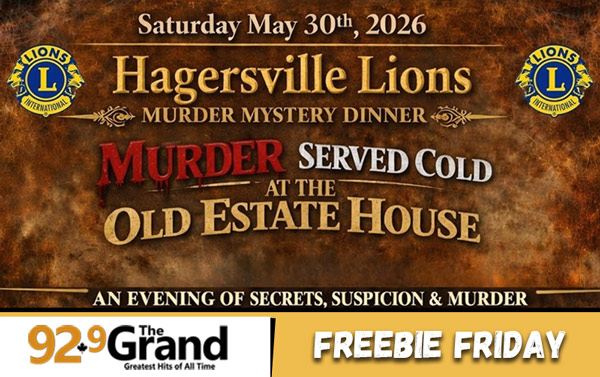 Hagersville Lions - Murder Mystery Dinner Freebie Friday!