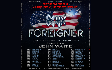 Styx, Foreigner, and special guest, John Waite